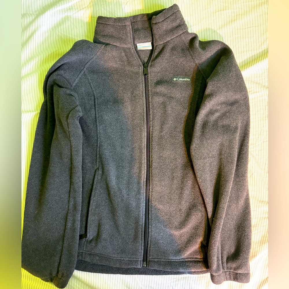 COLUMBIA - Women's Benton Springs Full Zip Fleece Jacket in Dark Grey and Size L